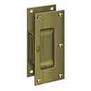Deltana [SDP60U5] Solid Brass Pocket Door Passage Set - Antique Brass - 6" L