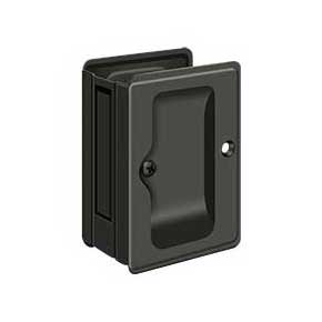 Deltana [SDPA325U10B] Solid Brass Pocket Door Passage Set - Adjustable - Oil Rubbed Bronze - 3 1/4" L
