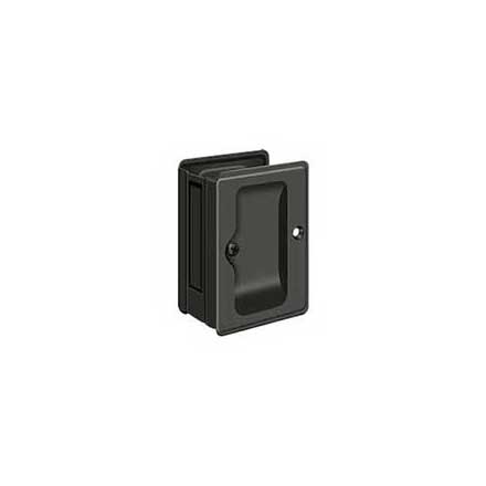 Deltana [SDPA325U10B] Solid Brass Pocket Door Passage Set - Adjustable - Oil Rubbed Bronze - 3 1/4" L