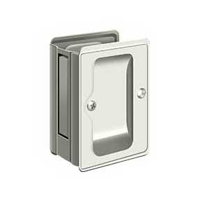 Deltana [SDPA325U14] Solid Brass Pocket Door Passage Set - Adjustable - Polished Nickel - 3 1/4" L
