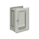 Deltana [SDPA325U15] Solid Brass Pocket Door Passage Set - Adjustable - Brushed Nickel - 3 1/4" L