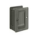 Deltana [SDPA325U15A] Solid Brass Pocket Door Passage Set - Adjustable - Antique Nickel - 3 1/4" L