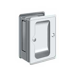 Deltana [SDPA325U26] Solid Brass Pocket Door Passage Set - Adjustable - Polished Chrome - 3 1/4" L