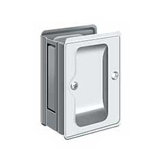 Deltana [SDPA325U26] Solid Brass Pocket Door Passage Set - Adjustable - Polished Chrome - 3 1/4&quot; L