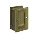Deltana [SDPA325U5] Solid Brass Pocket Door Passage Set - Adjustable - Antique Brass - 3 1/4" L