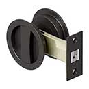 Deltana [SDRP218U10B] Solid Brass Pocket Door Passage Set - Round - Oil Rubbed Bronze Finish - 2 1/2" Dia.