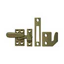 Deltana [CF066U5] Solid Brass Window Casement Fastener - Thumb Turn - Antique Brass Finish - 2 1/4&quot; L