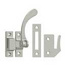 Deltana [CF450U15] Solid Brass Window Casement Fastener - Reversible Lever - Brushed Nickel Finish - 4 1/2&quot; L