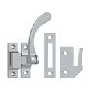 Deltana [CF450U26D] Solid Brass Window Casement Fastener - Reversible Lever - Brushed Chrome Finish - 4 1/2" L