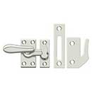 Deltana [CF66U14] Solid Brass Window Casement Fastener - Thumb Turn - Polished Nickel Finish - 2 7/8" L