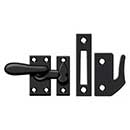 Deltana [CF66U19] Solid Brass Window Casement Fastener - Thumb Turn - Paint Black Finish - 2 7/8" L