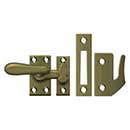 Deltana [CF66U5] Solid Brass Window Casement Fastener - Thumb Turn - Antique Brass Finish - 2 7/8&quot; L