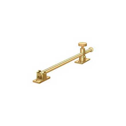 Deltana [CSA10CR003] Solid Brass Window Casement Stay Adjuster - Knob - Polished Brass (PVD) Finish - 10&quot; L