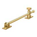 Deltana [CSA10CR003] Solid Brass Window Casement Stay Adjuster - Knob - Polished Brass (PVD) Finish - 10&quot; L