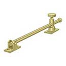 Deltana [CSA10U3] Solid Brass Window Casement Stay Adjuster - Knob - Polished Brass Finish - 10" L