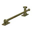 Deltana [CSA10U5] Solid Brass Window Casement Stay Adjuster - Knob - Antique Brass Finish - 10" L