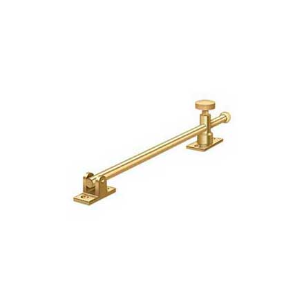 Deltana [CSA12CR003] Solid Brass Window Casement Stay Adjuster - Knob - Polished Brass (PVD) Finish - 12&quot; L