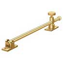 Deltana [CSA12CR003] Solid Brass Window Casement Stay Adjuster - Knob - Polished Brass (PVD) Finish - 12" L