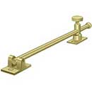 Deltana [CSA12HD3] Solid Brass Window Casement Stay Adjuster - Heavy Duty - Knob - Polished Brass Finish - 12&quot; L