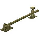 Deltana [CSA12HD5] Solid Brass Window Casement Stay Adjuster - Heavy Duty - Knob - Antique Brass Finish - 12" L