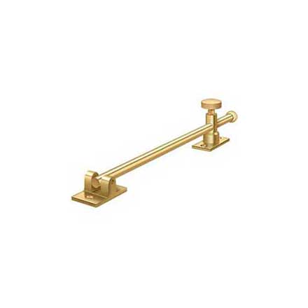 Deltana [CSA12HDCR003] Solid Brass Window Casement Stay Adjuster - Heavy Duty - Knob - Polished Brass (PVD) Finish - 12" L