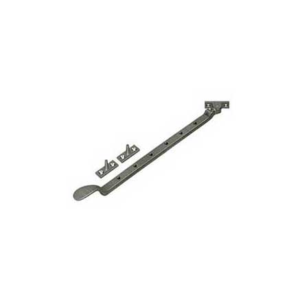 Deltana [CSA13U15A] Solid Brass Window Casement Stay Adjuster - Colonial - Antique Nickel Finish - 13&quot; L