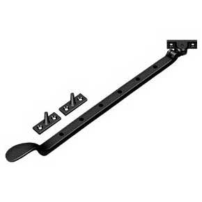 Deltana [CSA13U19] Solid Brass Window Casement Stay Adjuster - Colonial - Paint Black Finish - 13" L