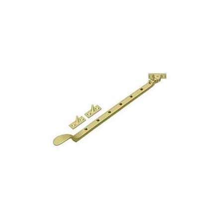 Deltana [CSA13U3] Solid Brass Window Casement Stay Adjuster - Colonial - Polished Brass Finish - 13&quot; L