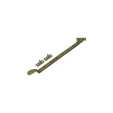 Deltana [CSA13U5] Solid Brass Window Casement Stay Adjuster - Colonial - Antique Brass Finish - 13&quot; L