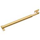 Deltana [FCA12CR003] Solid Brass Window Casement Stay Adjuster - Tension - Polished Brass (PVD) Finish - 12&quot; L