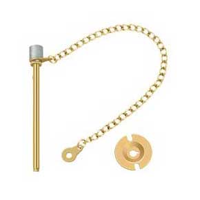 Deltana [WDP30CR003] Steel Window Door Pin Lock - Polished Brass (PVD) Finish - 3" L