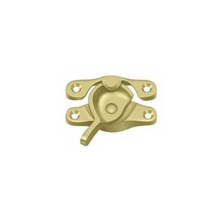 Deltana [WL07U3] Solid Brass Window Sash Lock - Polished Brass Finish - 2 1/2" L