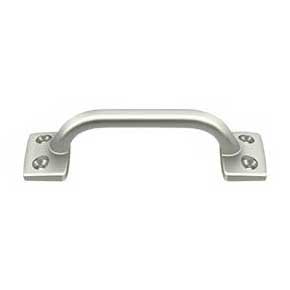 Deltana [WP026U14] Solid Brass Window Sash Pull - Utility - Polished Nickel Finish - 4" L