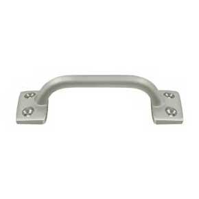 Deltana [WP026U15] Solid Brass Window Sash Pull - Utility - Brushed Nickel Finish - 4" L