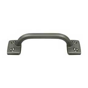 Deltana [WP026U15A] Solid Brass Window Sash Pull - Utility - Antique Nickel Finish - 4" L