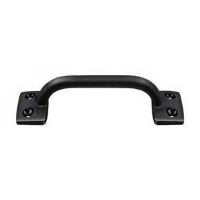 Deltana [WP026U19] Solid Brass Window Sash Pull - Utility - Paint Black Finish - 4" L