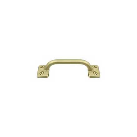 Deltana [WP026U3-UNL] Solid Brass Window Sash Pull - Utility - Polished Brass (Unlacquered) Finish - 4&quot; L