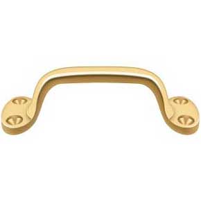 Deltana [WP27CR003] Solid Brass Window Sash Pull - Utility - Polished Brass (PVD) Finish - 6" L