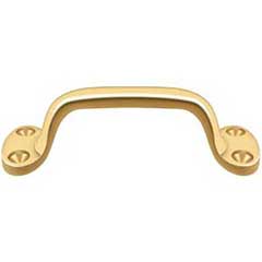 Deltana [WP27CR003] Solid Brass Window Sash Pull - Utility - Polished Brass (PVD) Finish - 6&quot; L