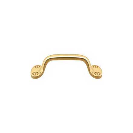 Deltana [WP27CR003] Solid Brass Window Sash Pull - Utility - Polished Brass (PVD) Finish - 6&quot; L