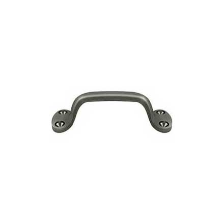 Deltana [WP27U15A] Solid Brass Window Sash Pull - Utility - Antique Nickel Finish - 6&quot; L