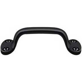 Deltana [WP27U19] Solid Brass Window Sash Pull - Utility - Paint Black Finish - 6" L