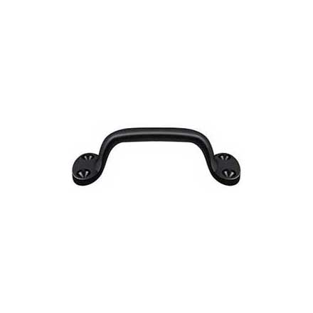 Deltana [WP27U19] Solid Brass Window Sash Pull - Utility - Paint Black Finish - 6&quot; L