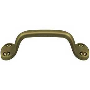 Deltana [WP27U5] Solid Brass Window Sash Pull - Utility - Antique Brass Finish - 6" L
