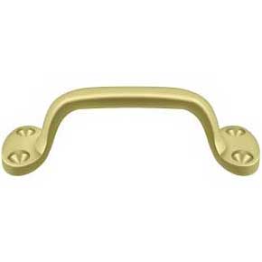 Deltana [WL14U3] Steel Window Lift - Finger Pull - Polished Brass Finish - 1 5/8" L