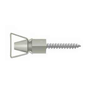 Deltana [SDH101U15] Solid Brass Interior Shutter Bullet Catch - Brushed Nickel Finish - 1 1/4" L