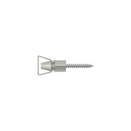 Deltana [SDH101U15] Solid Brass Interior Shutter Bullet Catch - Brushed Nickel Finish - 1 1/4&quot; L