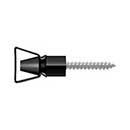 Deltana [SDH101U19] Solid Brass Interior Shutter Bullet Catch - Paint Black Finish - 1 1/4&quot; L