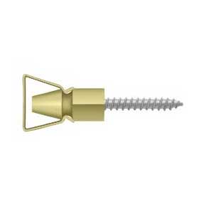 Deltana [SDH101U3] Solid Brass Interior Shutter Bullet Catch - Polished Brass Finish - 1 1/4" L