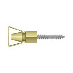 Deltana [SDH101U3] Solid Brass Interior Shutter Bullet Catch - Polished Brass Finish - 1 1/4&quot; L